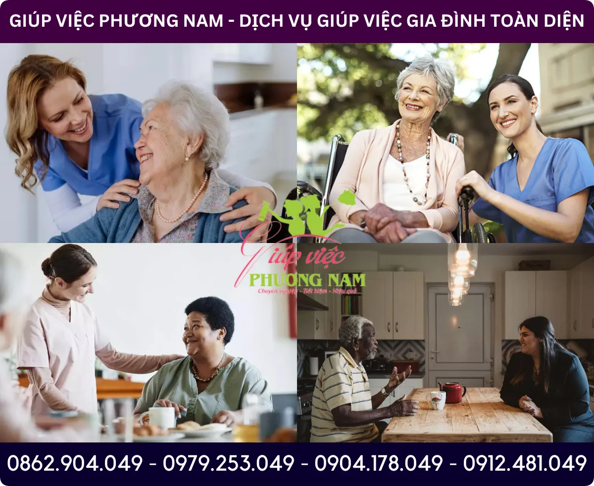 Dịch vụ tìm người chăm sóc người già tại Long Xuyên