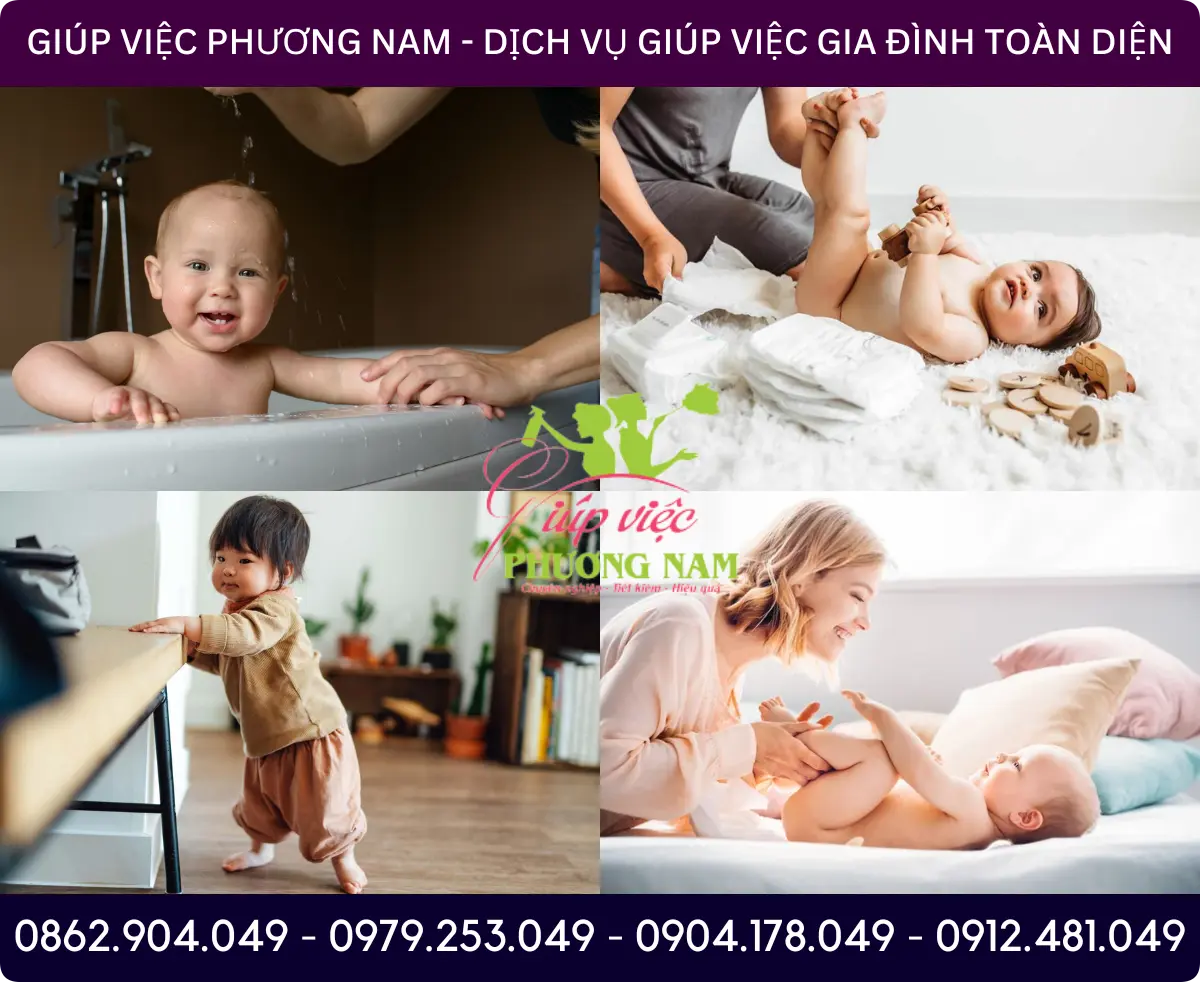 Dịch vụ chăm sóc em bé tại nhà ở Vị Thanh