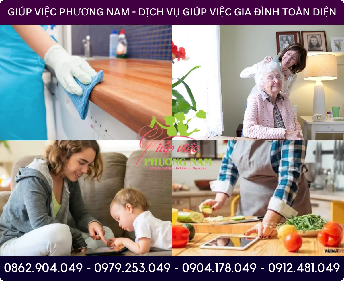 Dịch vụ thuê người giúp việc nhà tại Hồng Ngự