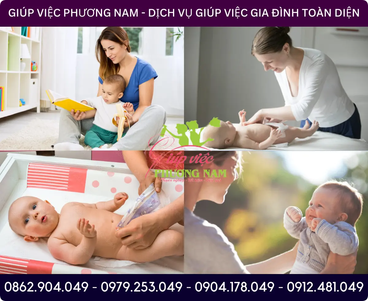 Dịch vụ tìm người chăm bé tại Tân An