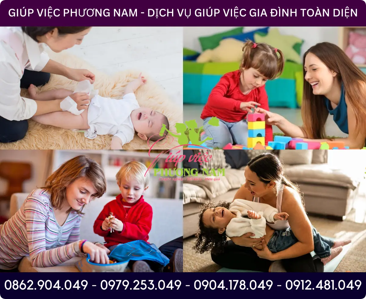 Dịch vụ trông bé tại Hậu Giang