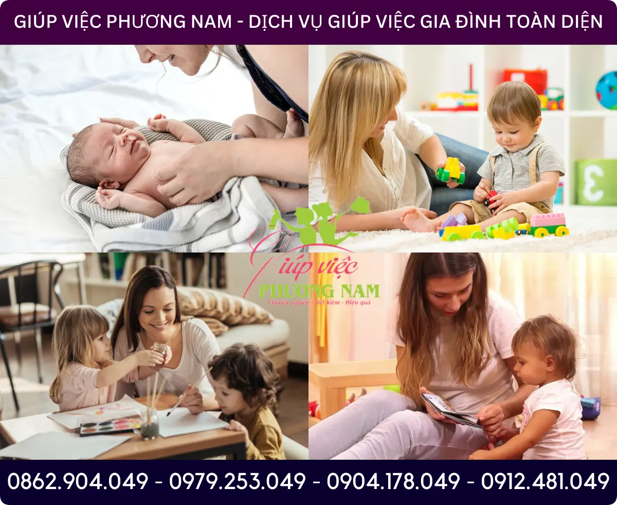 Dịch vụ trông bé tại Long An