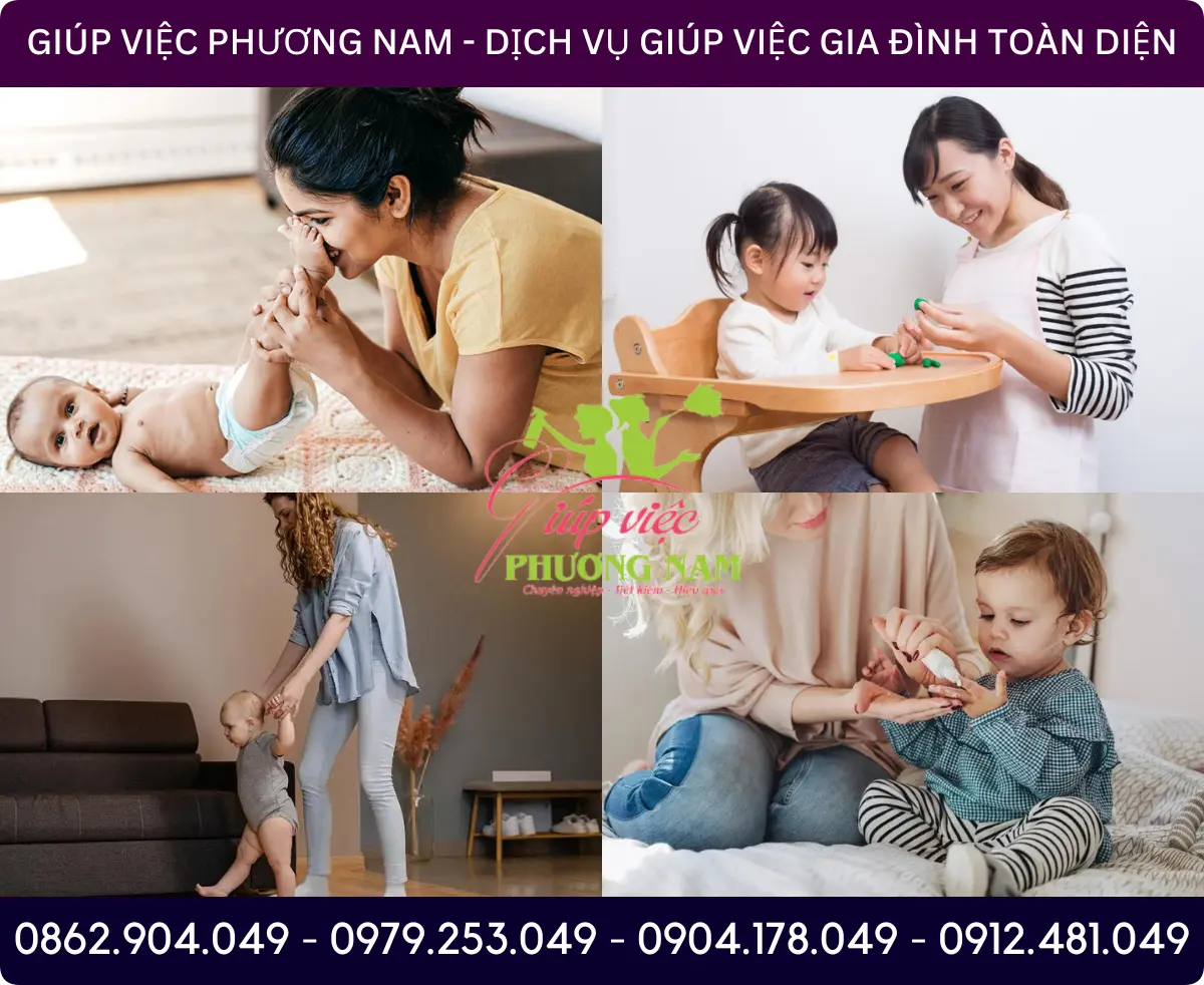 Dịch vụ tìm người chăm bé tại Đồng Xoài