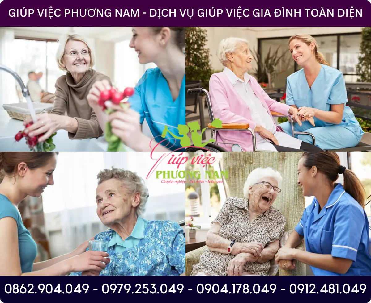 Dịch vụ tìm người chăm sóc người già tại Móng Cái