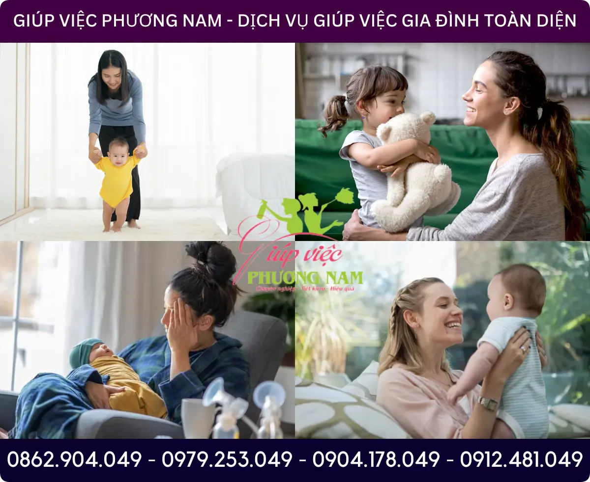 Dịch vụ tìm người chăm bé nhà ở tại Việt Trì