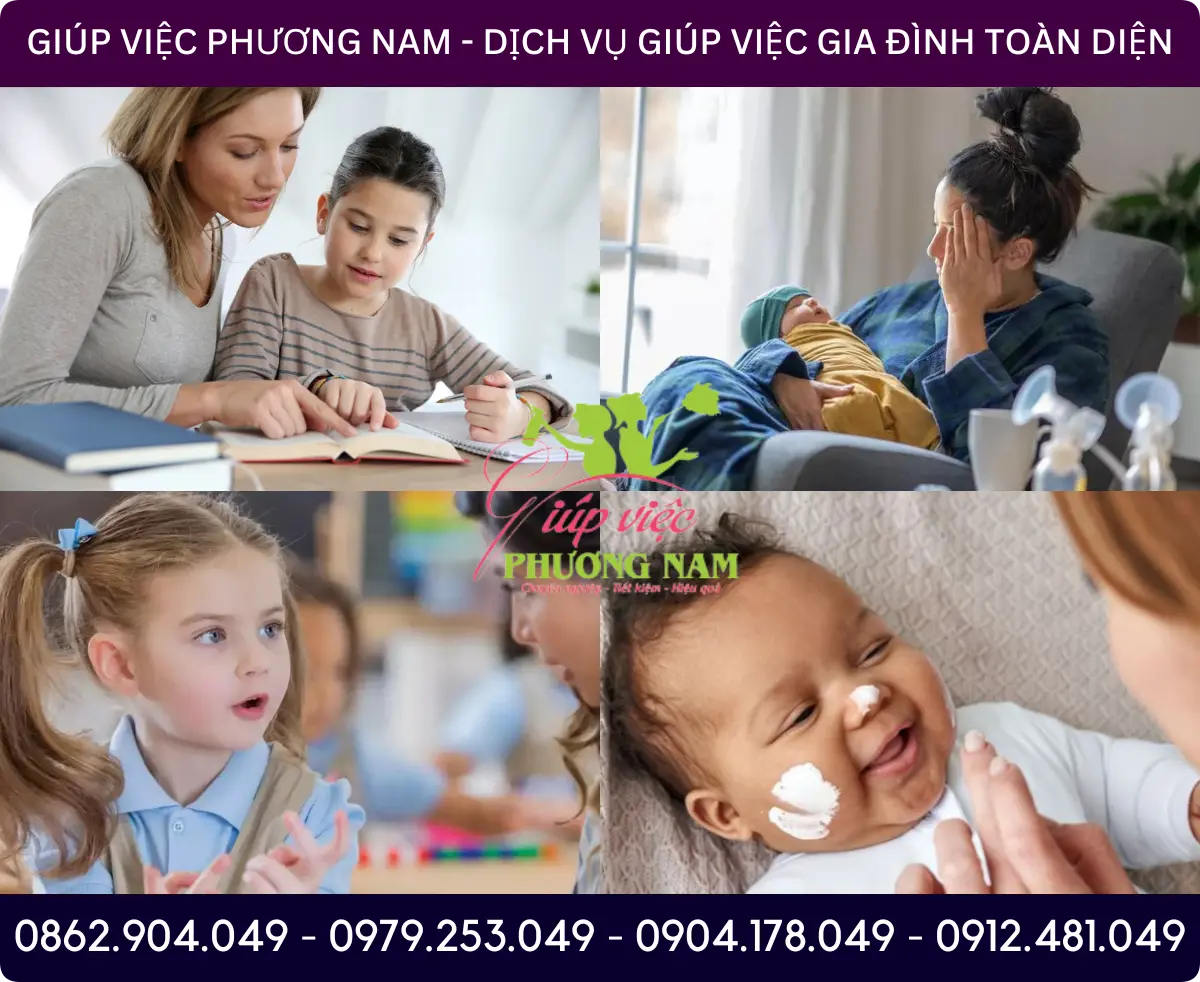 Dịch vụ trông bé tại nhà ở Quảng Ngãi