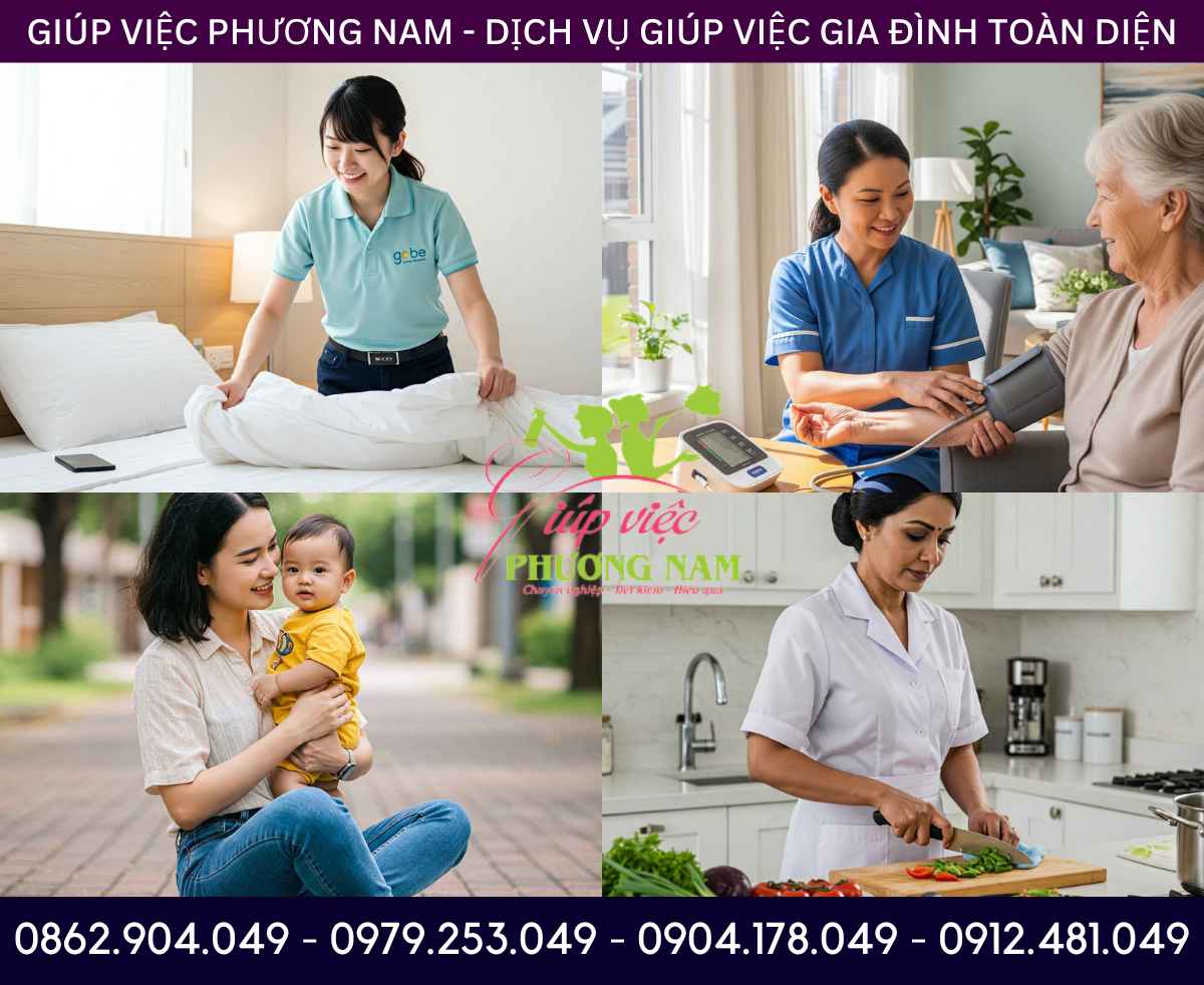 Tuyển chọn khắt khe: Công ty cung ứng người giúp việc nhà tại TPHCM hồ sơ rõ ràng