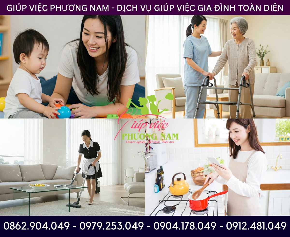 Kỹ năng chuyên sâu: Công ty cung ứng người giúp việc nhà chuyên nghiệp, nấu ăn ngon