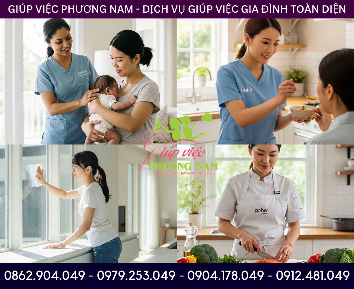 Chuyên biệt cho trẻ nhỏ: Công ty cung ứng người giúp việc uy tín chăm bé mát tay
