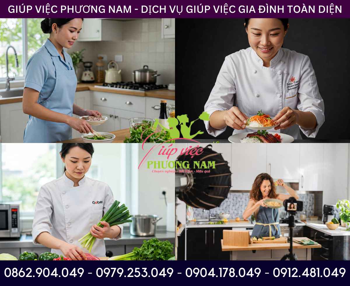 Dịch vụ tin cậy: Cần thuê người nấu ăn cho người nước ngoài có lý lịch rõ ràng, hồ sơ minh bạch